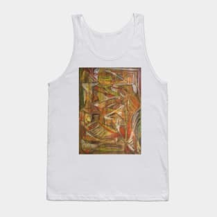 Windy Autumn Pastel Abstract Tank Top